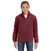 Harriton Youth Full-Zip Fleece - Dark/All