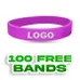 Custom Embossed Printed Wristband       