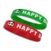 3/4 inch Debossed Color Filled Wristband    