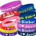 3/4 inch Color Filled Debossed Wristband   
