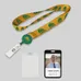 3/4" Polyester/Badge Reel/Metal Clip Lanyard Combo