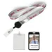5/8 inch Polyester/Badge Reel Lanyard Combo-A