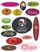 Oval Stickers-3"X2" 