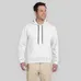 Gildan Premium Cotton 9 oz. Ringspun Hooded Sweatshirt - White/Neutral