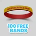1/2 inch Dual Layered Wristband 