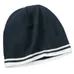 Port and Company Fine Knit Skull Cap with Stripes - Dark/All