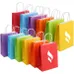Colored Paper Gift Tote Bags