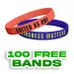 Custom Embossed Printed Silicone Wristbands     