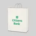 KRAFT PAPER WHITE SHOPPING BAG-16