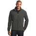 Port Authority Heather Microfleece Full-Zip Jacket - Dark/All