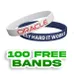 Custom Color Filled Wristband 