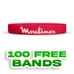 Custom Color Filled Wristband   