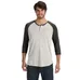 Alternative 3/4-Sleeve Raglan Henley - Dark/Colors