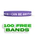 Colorfilled Silicone Wristband Bracelet   