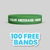 3/4 inch Printed Wristband     