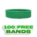 Embossed 3/4 inch Wristband     