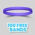 1/4 inch Embossed Wristband         