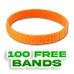 Embossed 1/2 inch Wristband 