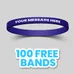 1/4 inch Printed Wristband    