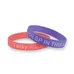 1/2 inch Color Filled Debossed Wristband    