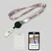 5/8 inch Polyester/Badge Reel Lanyard Combo-A