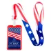 Custom US Flag Lanyard with Aluminium Holders