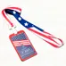 Custom US Flag Lanyard with Aluminium Holders