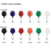 Custom Full Color Lanyard with ID Reels and Aluminum Badge Holders