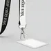 Custom Woven Lanyard With Badge Holders