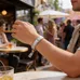 Custom Full Color Metallic Edge Satin Wristbands