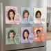 Oval Punch Out Picture Frame Magnets
