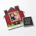 House Picture Frame Magnet - Rect Punch Out