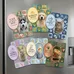 Oval Punch Out Picture Frame Magnets