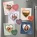 Heart Punch Out Picture Frame Magnet