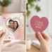 Heart Punch Out Picture Frame Magnet