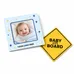 2-in-1 Square Car Magnet w/Picture Frame
