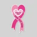 Ribbon Heart Car Sign Magnet