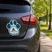 Paw Print Car Sign Magnet