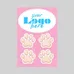 2 in 1 Oval Car Magnet with 4 Paw Prints