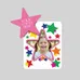 Star Punch Out Picture Frame Magnet