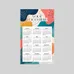 Calendar Square Corner Magnet 3 1/2 x 6
