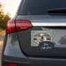 2-in-1 Oval Car Magnet w/Picture Frame
