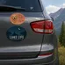 Car Sign Oval Magnet 5 x 4