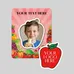 Apple Punch Out Picture Frame Magnet