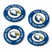 Car Sign Circle Magnet 4 1/2 in diam