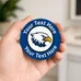 Car Sign Circle Magnet 4 1/2 in diam