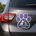 Paw Print Car Magnet 5.75 x 5.75