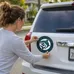 Car Sign Circle Magnet 6 in diam.