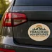 Small Oval Car Sign Magnet