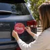 Car Sign Circle Magnet 5 in diam